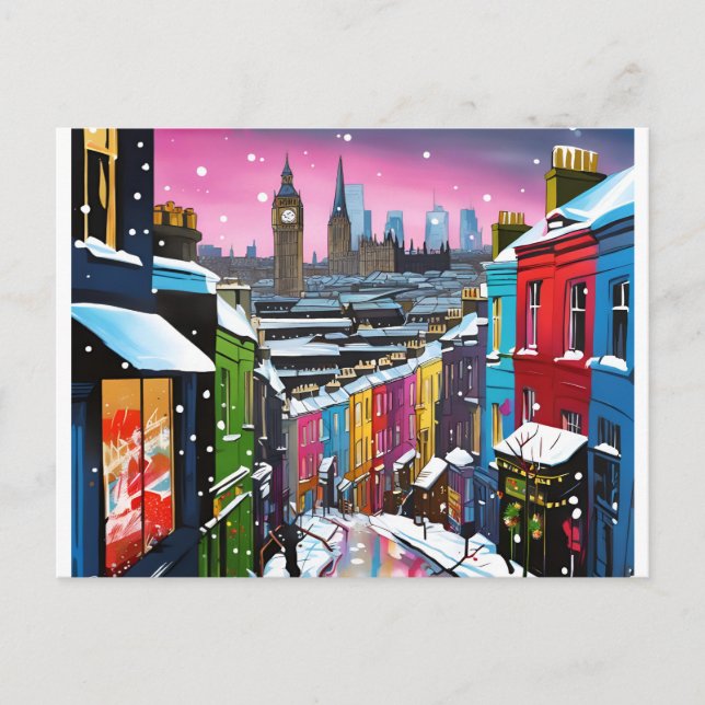 Londres, invierno - Tarjeta de Navidades 005 (Anverso)