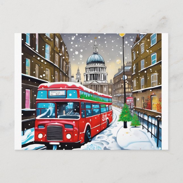 Londres, invierno - Tarjeta de Navidades 006 (Anverso)