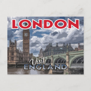 Londres, postal de la serie Visita...