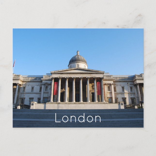 Londres, postal de Trafalgar Square (Anverso)