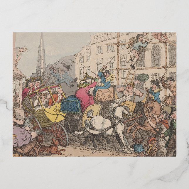 Londres - Postales de vacaciones en Relieve metali (Anverso)