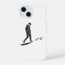 Lonely Night Walk Minimal Aesthetic Phone Case