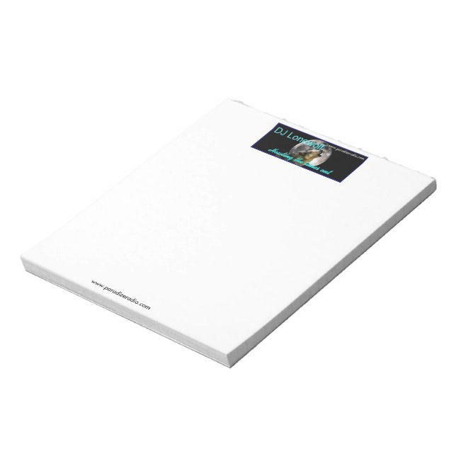 (Lonewolf) Bloc de notas de 5,5" x 6": 40 páginas (Lado Izquierdo)