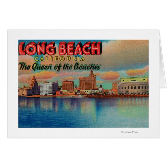 Long Beach, California - La Reina de las Playas (Anverso (Horizontal))