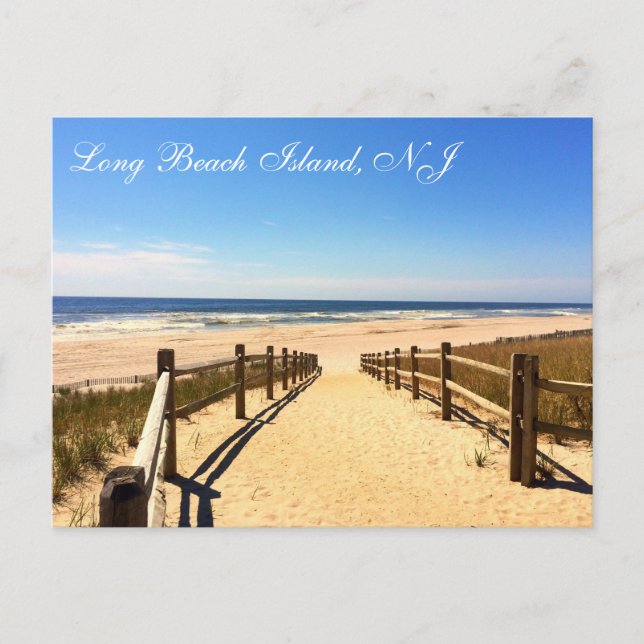 Long Beach Island, tarjeta postal NJ LBI (Anverso)