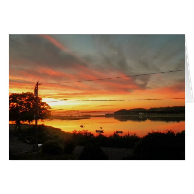 Long Island NY Sunset (Anverso (Horizontal))