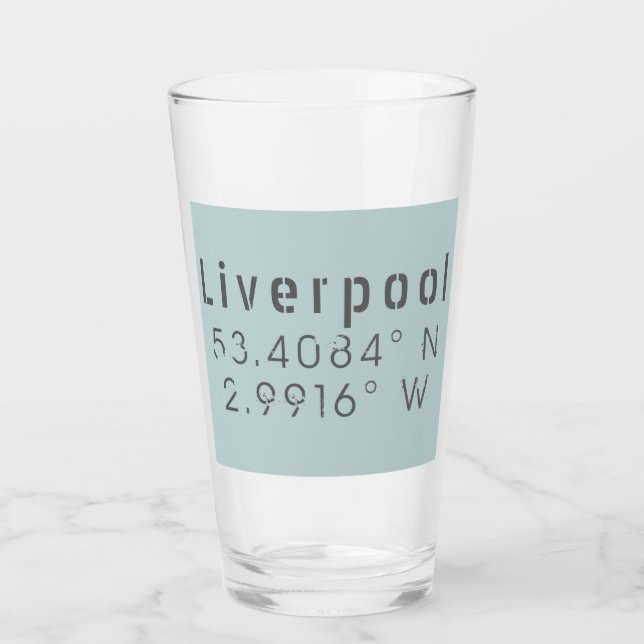 Longitud de latitud del Liverpool (Anverso)