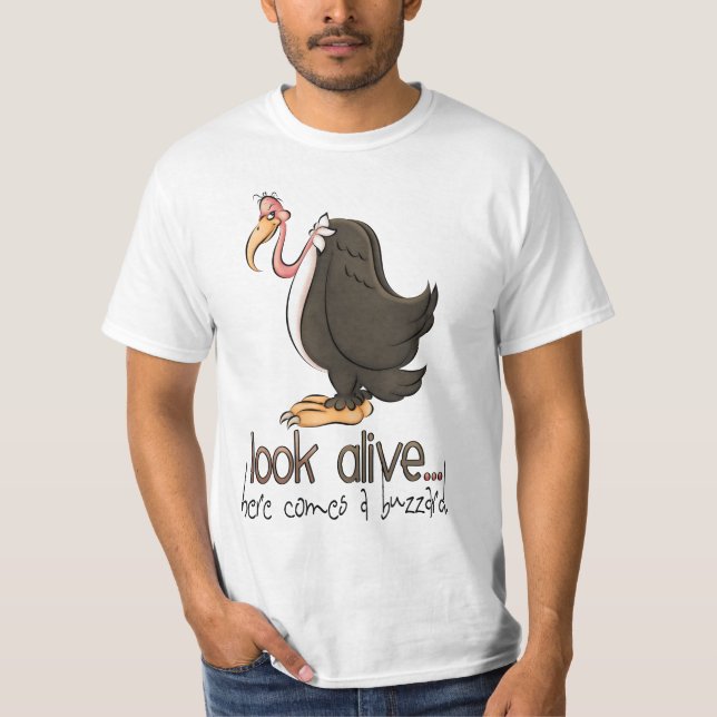 Look Alive Here viene una camiseta de moda (Anverso)