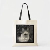 "Look Away Now" (Mira ya) Bolsa De Tote Para Gato 