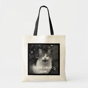 "Look Away Now" (Mira ya) Bolsa De Tote Para Gato 