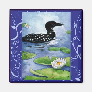 Loon, aves acuáticas, naturaleza, imán del lago no