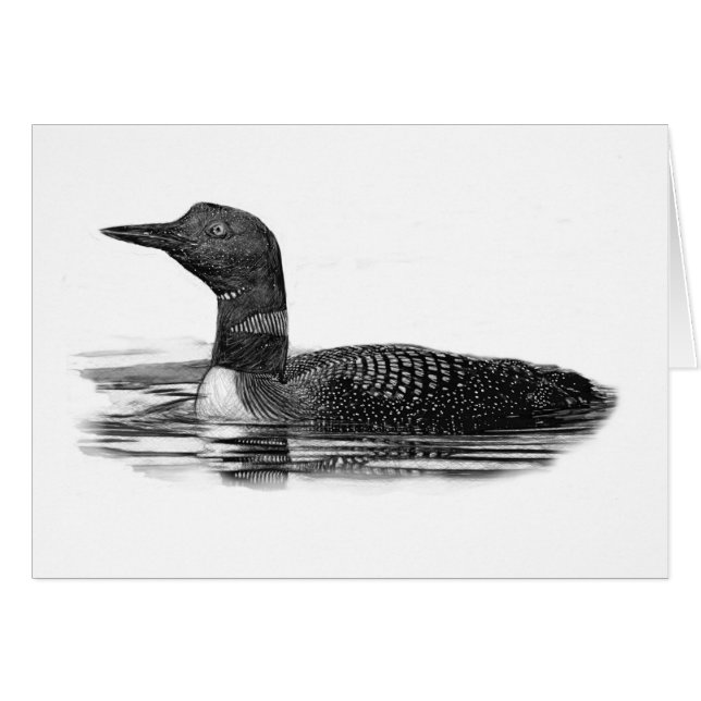 Loon en el lago (Anverso (Horizontal))