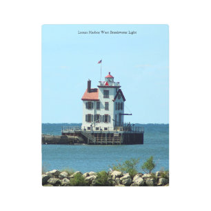 Lorain Harbour West Breakwater Light arte en la pa