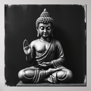 Lord Buddha - Retrato de arte del carbón
