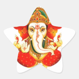 Lord Ganesh Divine Elephant Face God Pegatina