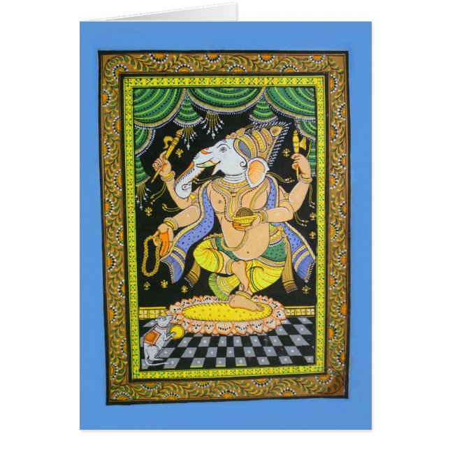 Lord Ganesha Hermoso Bella Artes Floral (Frente)