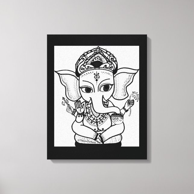 LORD GANESHA PINTURA IMPRESIÓN ACRÍLICA (Anverso)