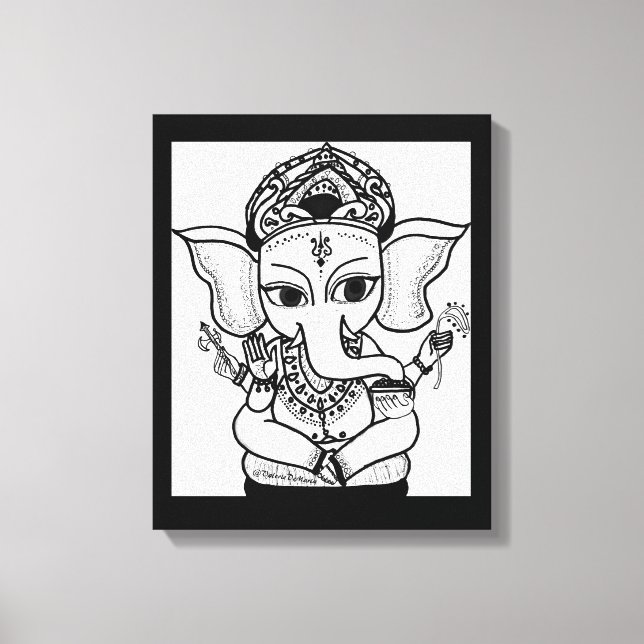 LORD GANESHA PINTURA IMPRESIÓN ACRÍLICA (Anverso)