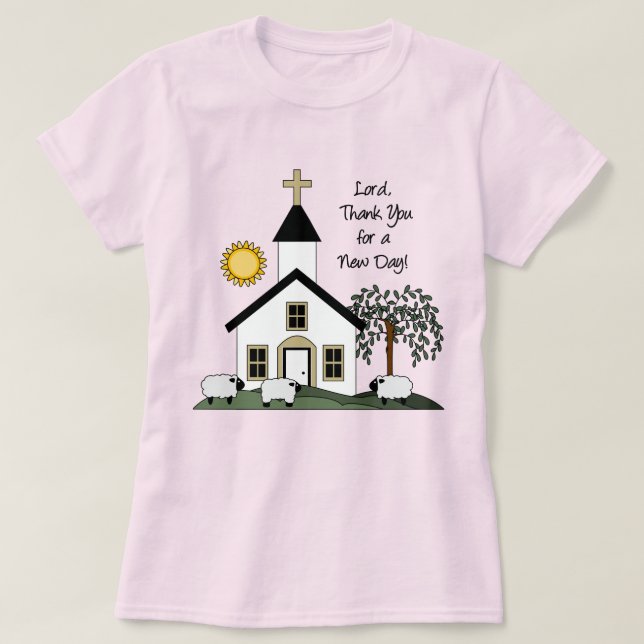 Lord Gracias por un nuevo día de camisetas de muje (Diseño del anverso)