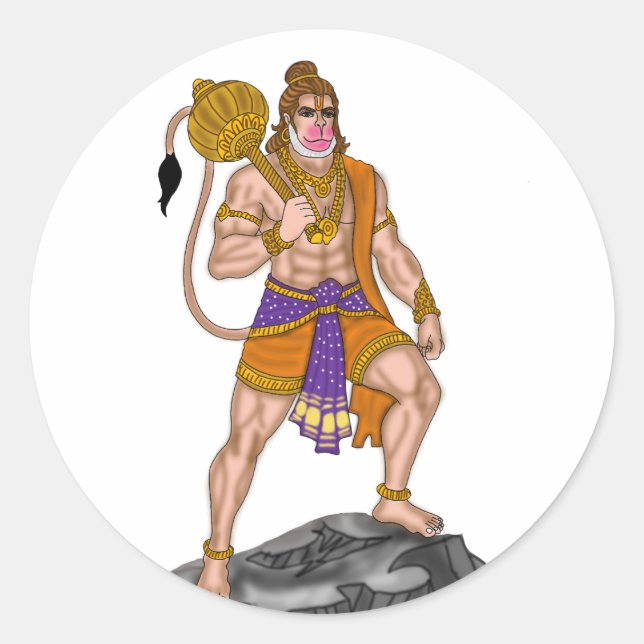 Lord Hanuman Pegatina (Anverso)