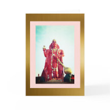 Lord Hanuman, tarjeta de felicitación plegada de 5