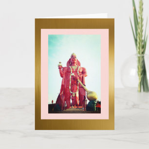 Lord Hanuman, tarjeta de felicitación plegada de 5