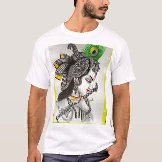 Lord Krishna diseñando camisetas para hombres