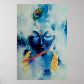 Lord Shree Krishna Diseño artístico Arte mural