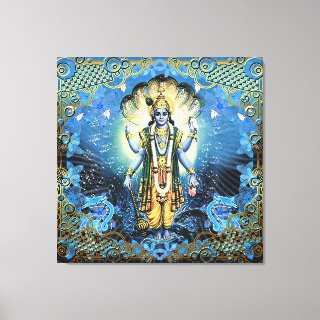 Lord Vishnu - Lienzo envuelto (Anverso)