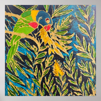 Loricario de Banksia – Impresión de Arte de Aves A