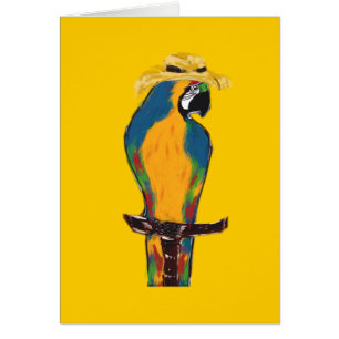 Loro azul y amarillo