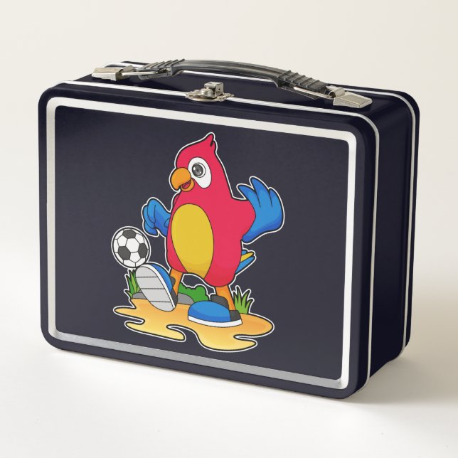 Loro como jugador de fútbol con fútbol (Anverso)
