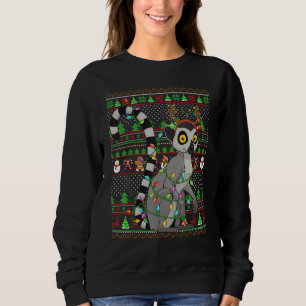 Loro con iluminación estilo suéter feo de Navidad