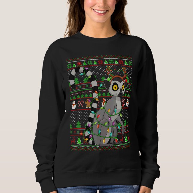 Loro con iluminación estilo suéter feo de Navidad (Anverso)