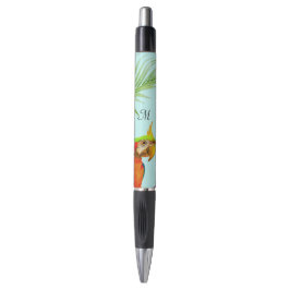 Loro de Arcoíris Tropical & Bolígrafo con Monogram