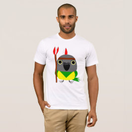 Loro de Senegal, camiseta del indio del nativo