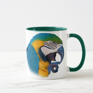 Loro del Macaw, taza adaptable