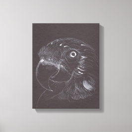 Loro - Dibujo original - Imprimir lienzo