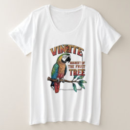 Loro en paraíso en una rama de frutas