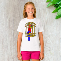 Loro En Una Camiseta De Chicas Jaula