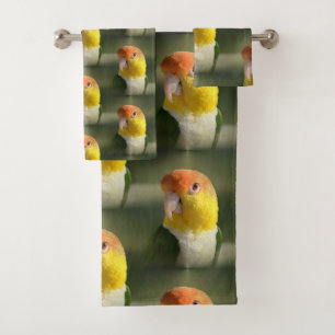 Loro hinchado blanco lindo del caique