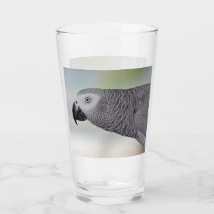 Loro magnífico del gris africano