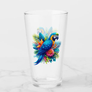 Loro tropical azul colorido