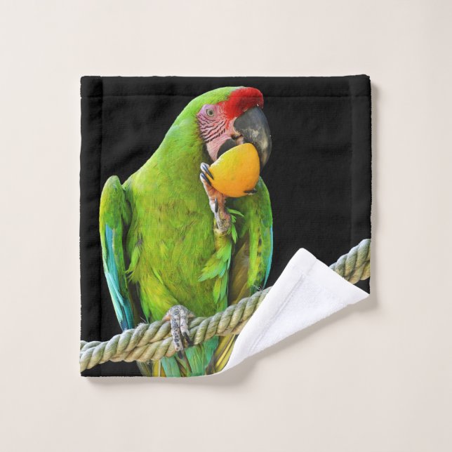 Loro Verde Ara Militaris (Toallita)