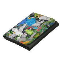 Loros del mascota de la cartera del cuero del