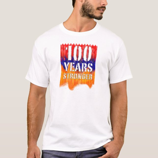 Los 00 años la camiseta básica de hombres armenios (Anverso)