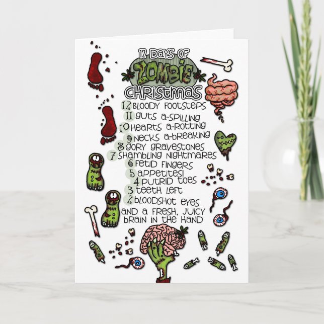 Los 12 días de navidad del zombi (Anverso)