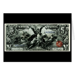 Los 1896 E.E.U.U. certificado de plata de cinco