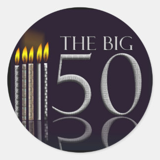 Los 50 grandes pegatinas de cumpleaños negros