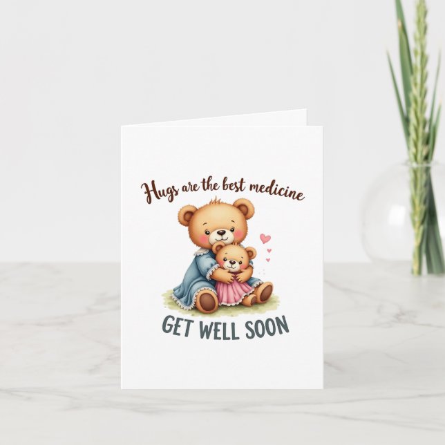 Los abrazos son mejores que las tarjetas de medici (Anverso)